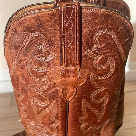 Lucchese Men’s 10.5 Cowboy Boots in warm light brown color -Western boots - Picture 4 of 8